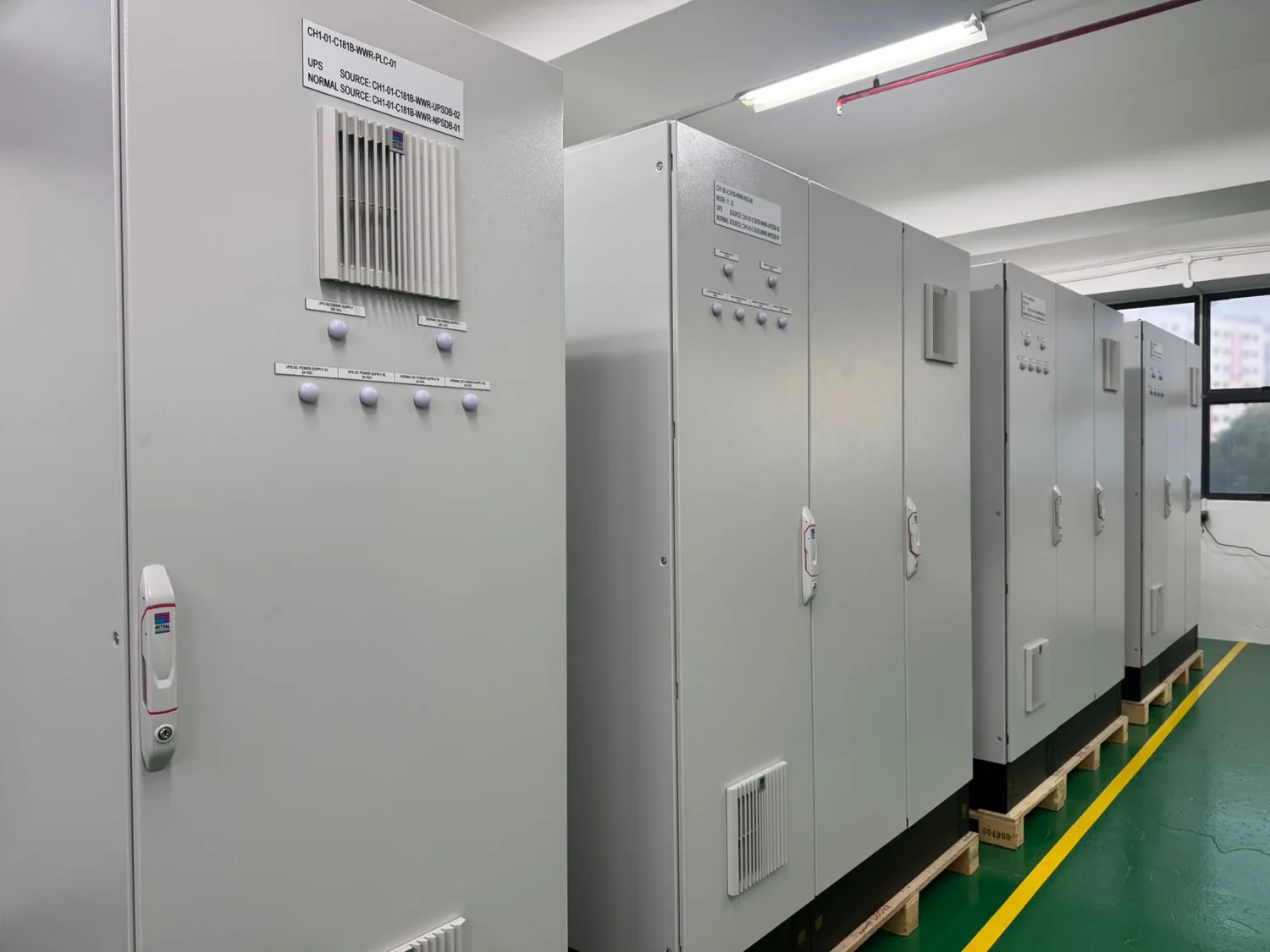 Control panel enclosure lineup