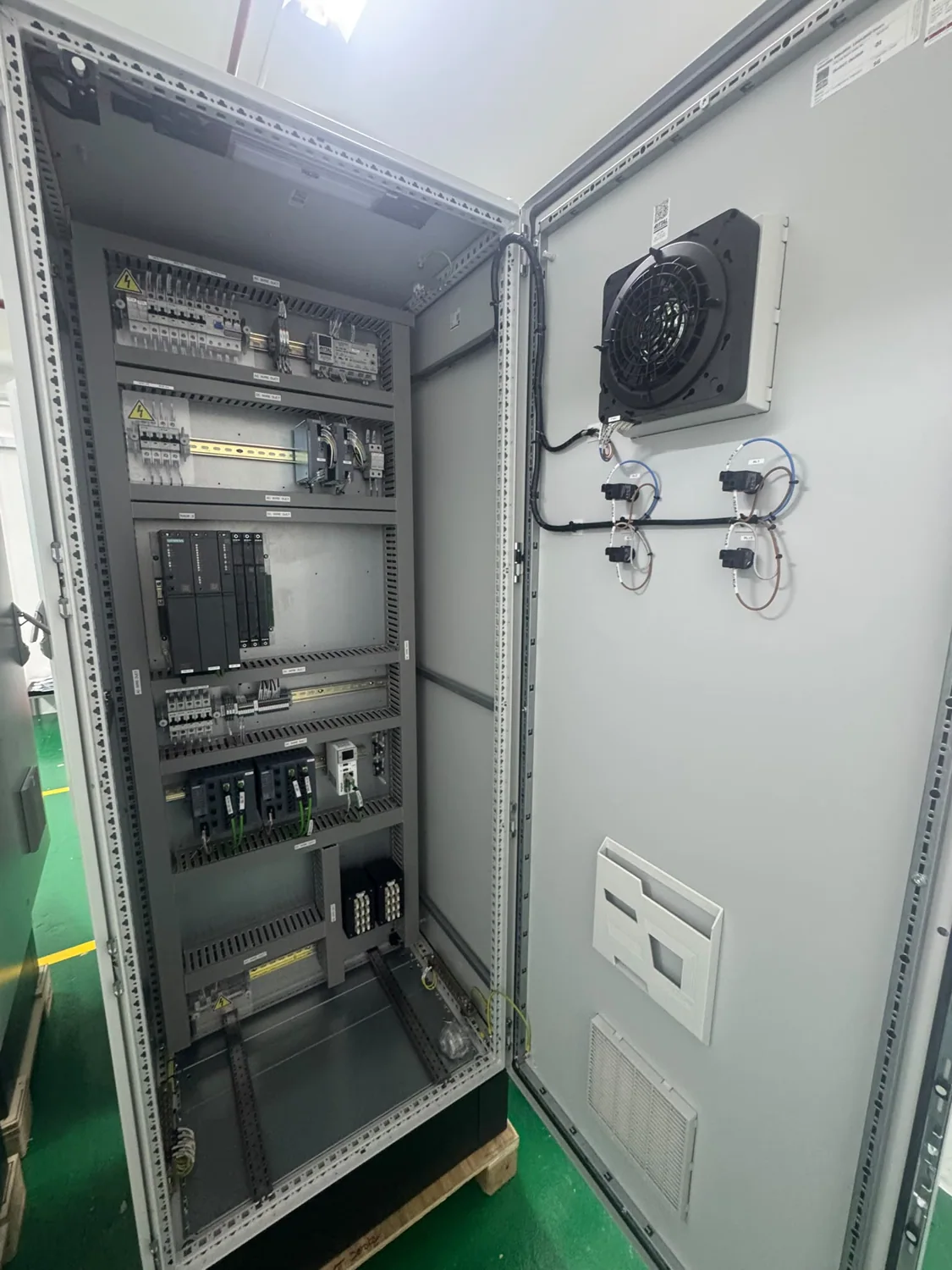 Control panel PLC and components