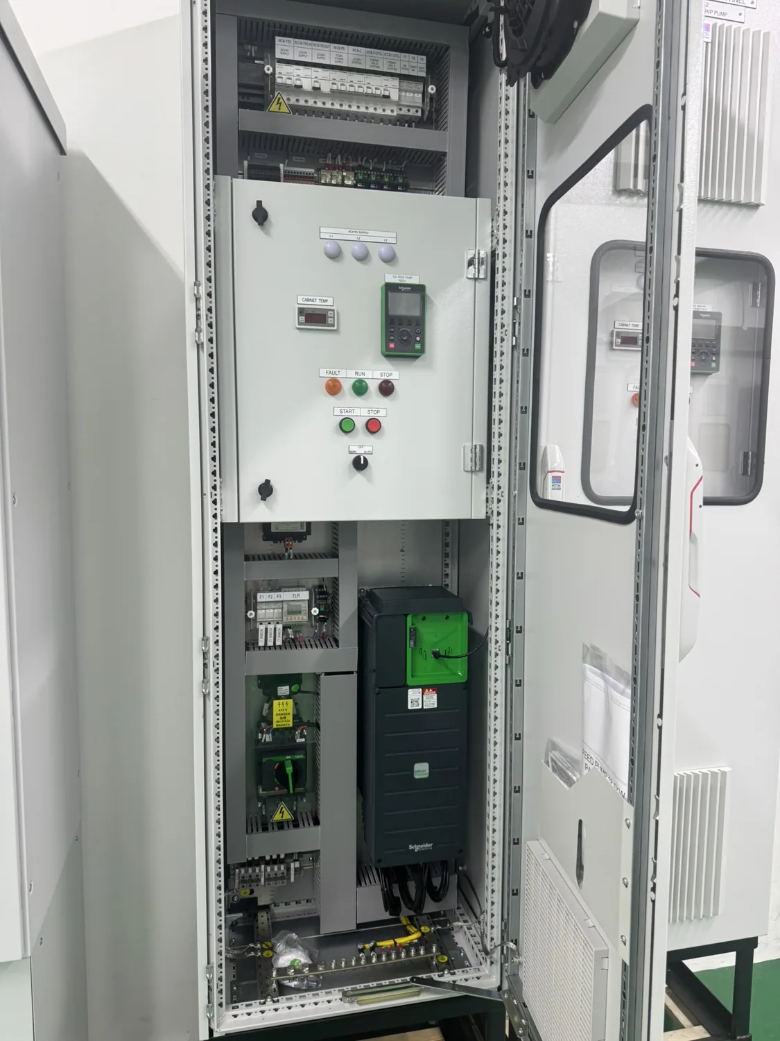 VFD control panel internal assembly